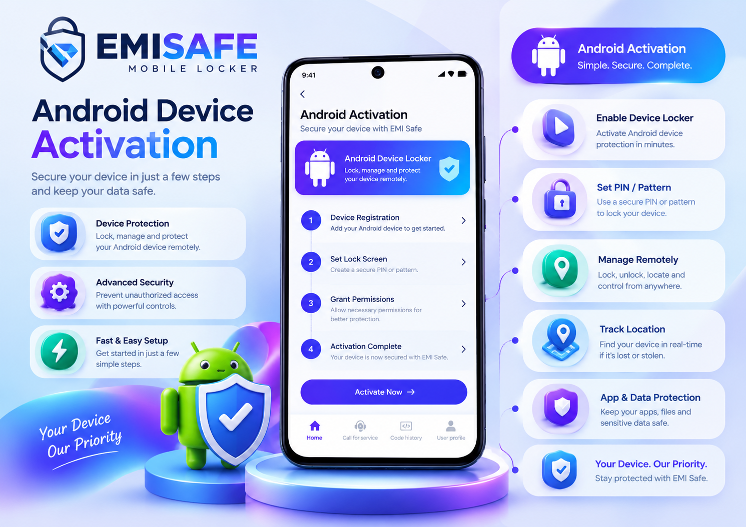 EMISAFE Android Activation Showcase