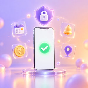 Futuristic Fintech Security Verification Scene 1