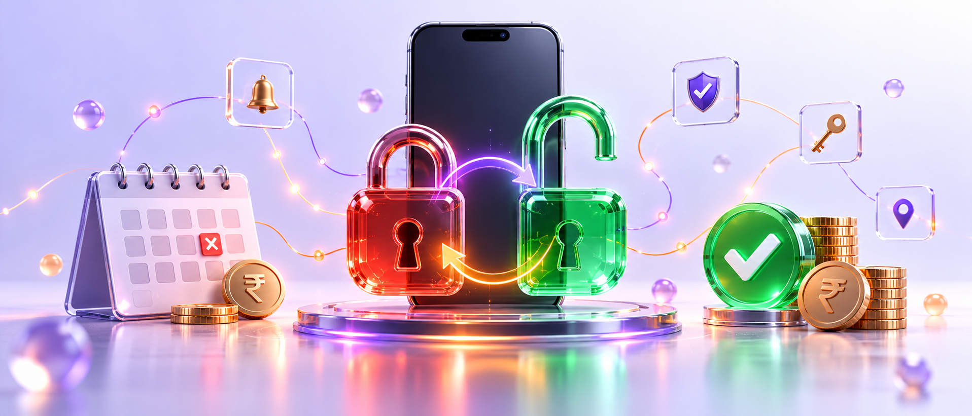 Secure Finance Unlock Concept